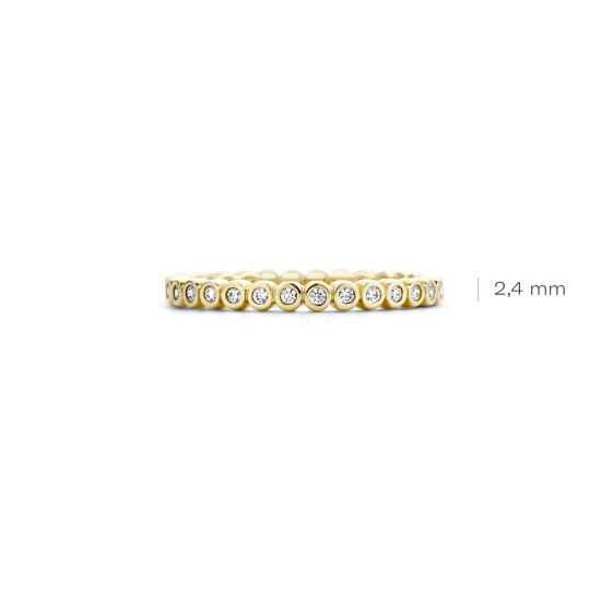 BLUSH 14k GG ALLIANCE RING ZIRC.GLADOMZETTING - 10067134