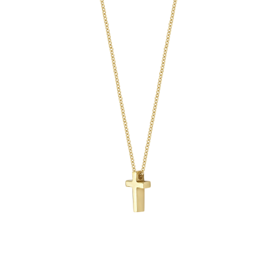 BLUSH 14k GG COLLIER MET KRUISHANGERTJE - 10067178