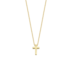 BLUSH 14k GG COLLIER MET KRUISHANGERTJE - 10067178