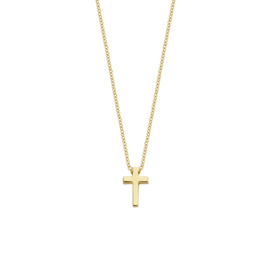 BLUSH 14k GG COLLIER MET KRUISHANGERTJE - 10067178