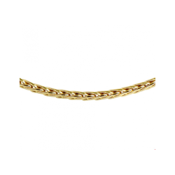 VOSSENSTAART COLLIER 45cm 4mm ZILGOLD - 10067378