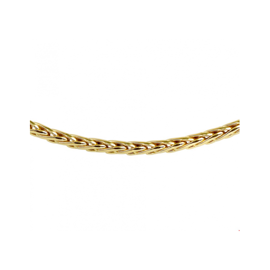 VOSSENSTAART COLLIER 45cm 4mm ZILGOLD - 10067378