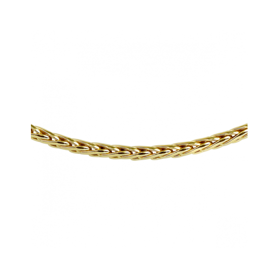 VOSSENSTAART COLLIER 45cm 4mm ZILGOLD - 10067378