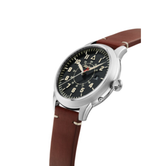 ALPINA STARTIMER PILOT HERITAGE ATOM. OFFIZIERSGEHÄUSE ZW.WPL. - 10067261