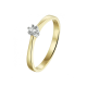 14k BICOL 6P SOLITAIRRING DIAM.10ct H-Si - 1006829