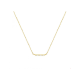 14k GG COLLIER 41-45cm BLOKJE 6ZIRC. - 1007649