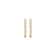 BLUSH 14k GG OVALE CREOLEN MET 1 RIJ ZIRCONIA 2x15mm - 10067445