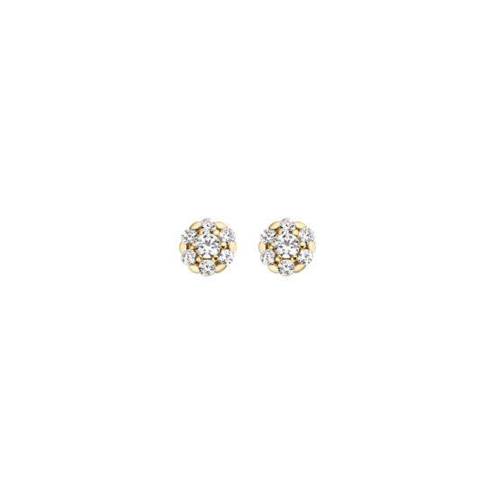 BLUSH 14k GG ROZET OORSTEKERS 4mm ZIRCONIA - 10067446