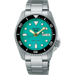 SEIKO "5 SPORTS" HPH ST-ST AUTOMATIC DAY-DATE TURQOISE - 10067473