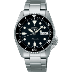 SEIKO "5 SPORTS" HPH ST-ST AUTOMATIC DAY-DATE ZWART - 10067475