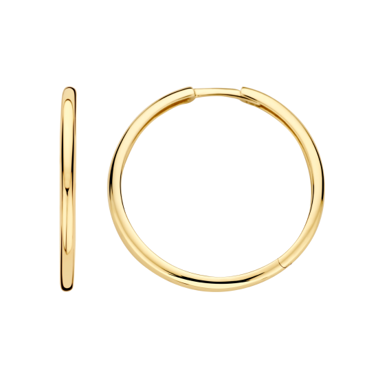 BLUSH 14k GG KLAPCROLEN ROND-VLAK 25x2mm - 10067562