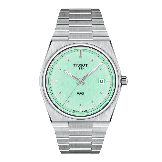 TISSOT "PRX" QUARTS HPH ST.ST. TURQUOISE WPL - 10067592