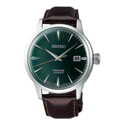 SEIKO PRESAGE HPH ST-LR GROENE SUNBURST WPL ZIVERKLEURIGE INDEX SRPD37J1 - 1004905