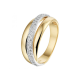 14k GG CROSSOVER RIJRING 2RIJ DIAM.47ct H-SI - 1005891
