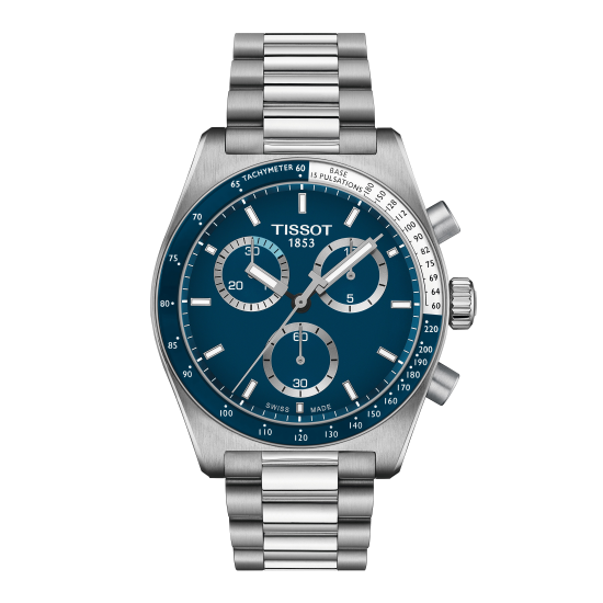 TISSOT "PR516" CHRONO Q HPH ST-ST BL-WPL - 10067650