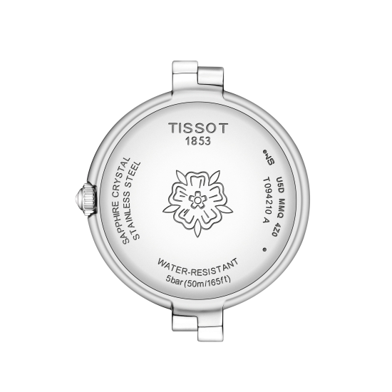 TISSOT "FLAMINGO" DPH ST-ST WIT PARELMOER WPL 4 DIAM 8/8 TW-VS - 10067652