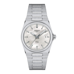 TISSOT "PRX LADY" QUARTS ST-ST WIT PARELMOER WPL - 10067681