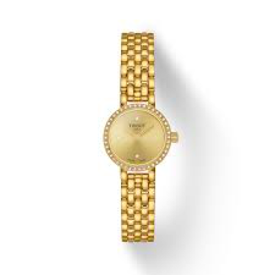 TISSOT "LOVELY" DPH ST-ST WIT PARELMOER WPL. DIAMANT LUNETTE + INDEX - 10067694