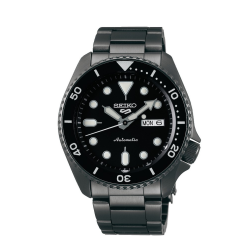 SEIKO 5 SPORT BLACK STEEL DAY-DATE AUTOMATIC DIVER ZWARTE WPL. SRPD65K1 - 1005722