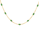 BLUSH 14k GG COLLIER MET GROENE ELEMENTJES - 10067712