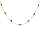 BLUSH 14k GG COLLIER MET BLAUWE ELEMENTJES 40-42cm - 10067713