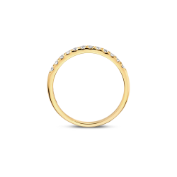 BLUSH 14k GG RIJRING 4P KLAUW 12LG DIAM. 0.31ct W-SI - 10067772