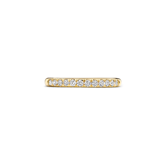 BLUSH 14k GG RIJRING 4P KLAUW 12LG DIAM. 0.31ct W-SI - 10067772