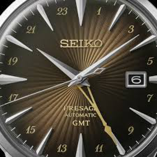 SEIKO "PRESAGE GMT" AUTOMATIC HPH ST-ST BRUINE WPL. - 10067870