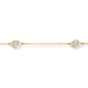 BLUSH 14k GG ARMBAND 1mm 16,5/18cm MET 5 ZIRCONIAS GLADOMGEZET 3,5mm - 10067903