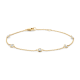 BLUSH 14k GG ARMBAND 1mm 16,5/18cm MET 5 ZIRCONIAS GLADOMGEZET 3,5mm - 10067903