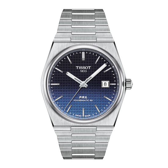 TISSOT "PRX PM80" HPH ST-ST ZW-BLAUW/PAARSE WPL. - 10067916