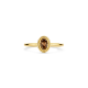 BLUSH 14k GG RING OVALE GEFACC. BROWN QUARTS GETORSTE ZETRAND - 10067928