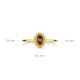 BLUSH 14k GG RING OVALE GEFACC. BROWN QUARTS GETORSTE ZETRAND - 10067928