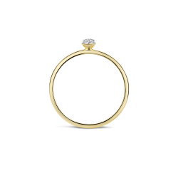 BLUSH 14k GG DRAADRING MET PAVÉ CIRKEL - 10068088