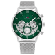 TOMMY HILFIGER STALEN  HERENHORLOGE GROENE WIJZERPLAAT - 10068114