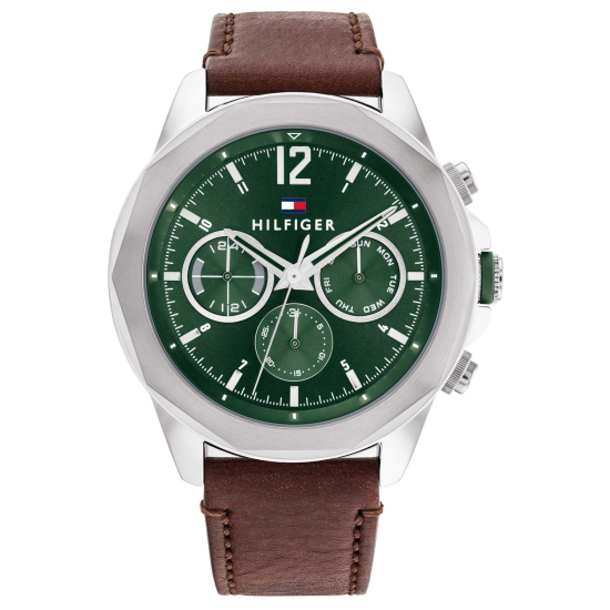 TOMMY HILFIGER HERENHORLOGE GROENE KAST - 10068115