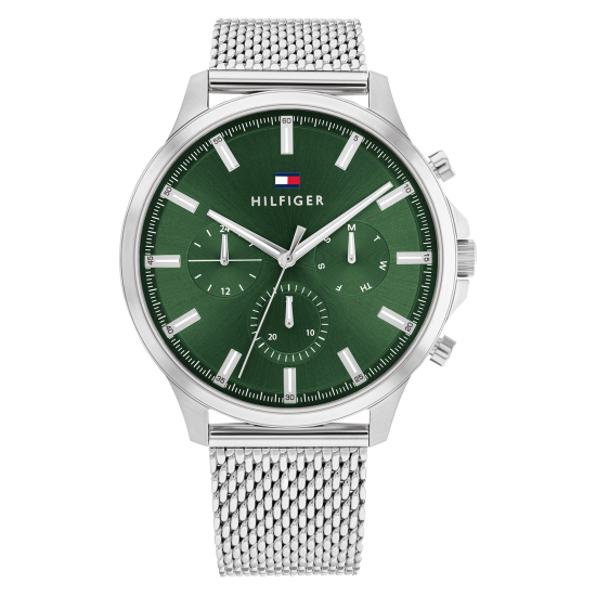 TOMMY HILFIGER GROENE WIJZERPLAAT HERENHORLOGE - 10068122