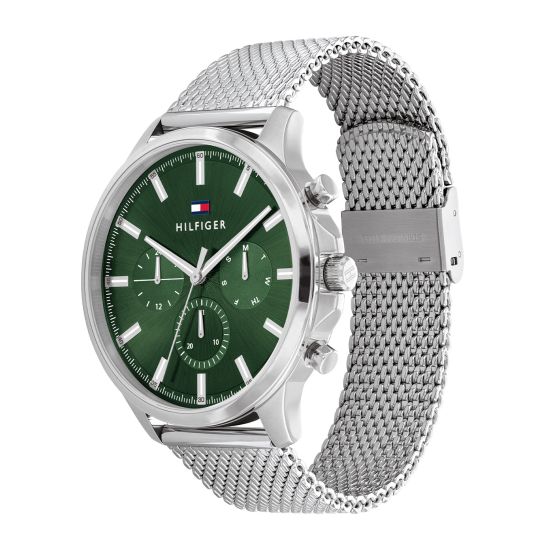 TOMMY HILFIGER GROENE WIJZERPLAAT HERENHORLOGE - 10068122