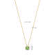 14k GG COLLIER ROZETHANGER TSAVORIET EN DIAM. 0.07ct H-SI - 10068262