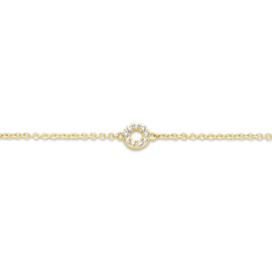 BLUSH 14k GG ARMBAND MET 5x ZIRKONIA RONDJE - 10068312