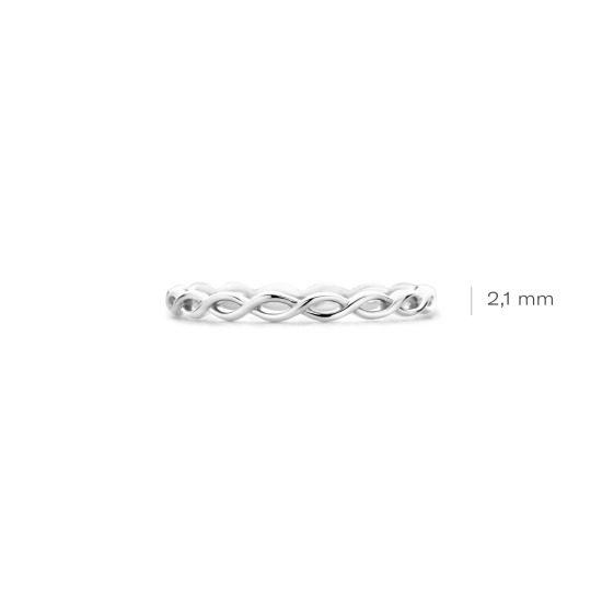 BLUSH 14k WG INFINITY AANSCHUIFRING - 10068383