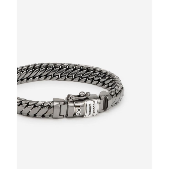 BUDDHA TO BUDDHA BEN ZWART RHODIUM SHINE ZILVER ZILVEREN ARMBAND - 10068407