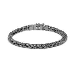 BUDDHA TO BUDDHA KATJA XS ZWART RHODIUM SHINE ZILVER ZILVEREN ARMBAND - 10068408