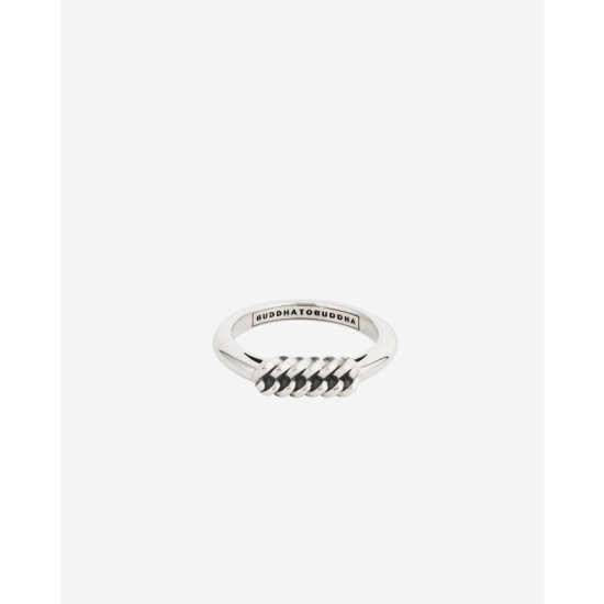 BUDDHA TO BUDDHA REFINED CHAIN RING ZILVER - 10068412