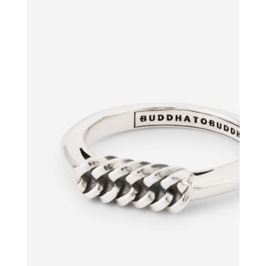 BUDDHA TO BUDDHA REFINED CHAIN RING ZILVER - 10068412