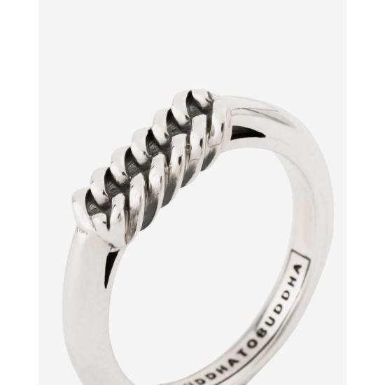 BUDDHA TO BUDDHA REFINED CHAIN RING ZILVER - 10068412