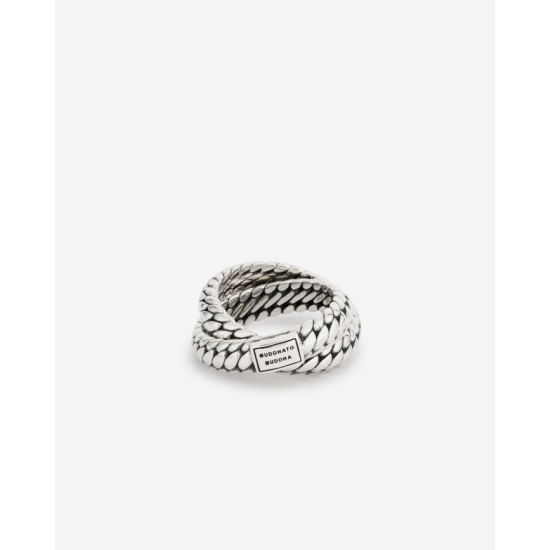 BUDDHA TO BUDDHA BEN DUBBEL RING ZILVER - 10068424