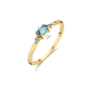 14k GG VINTAGE LONDEN BLUE TOPAZ RING - JACKIE - 10068491