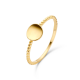 14K GG TWISTED DISC RING - JACKIE - 10068492