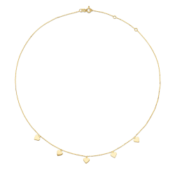 14K GG HEART COLLIER - JACKIE - 10068508